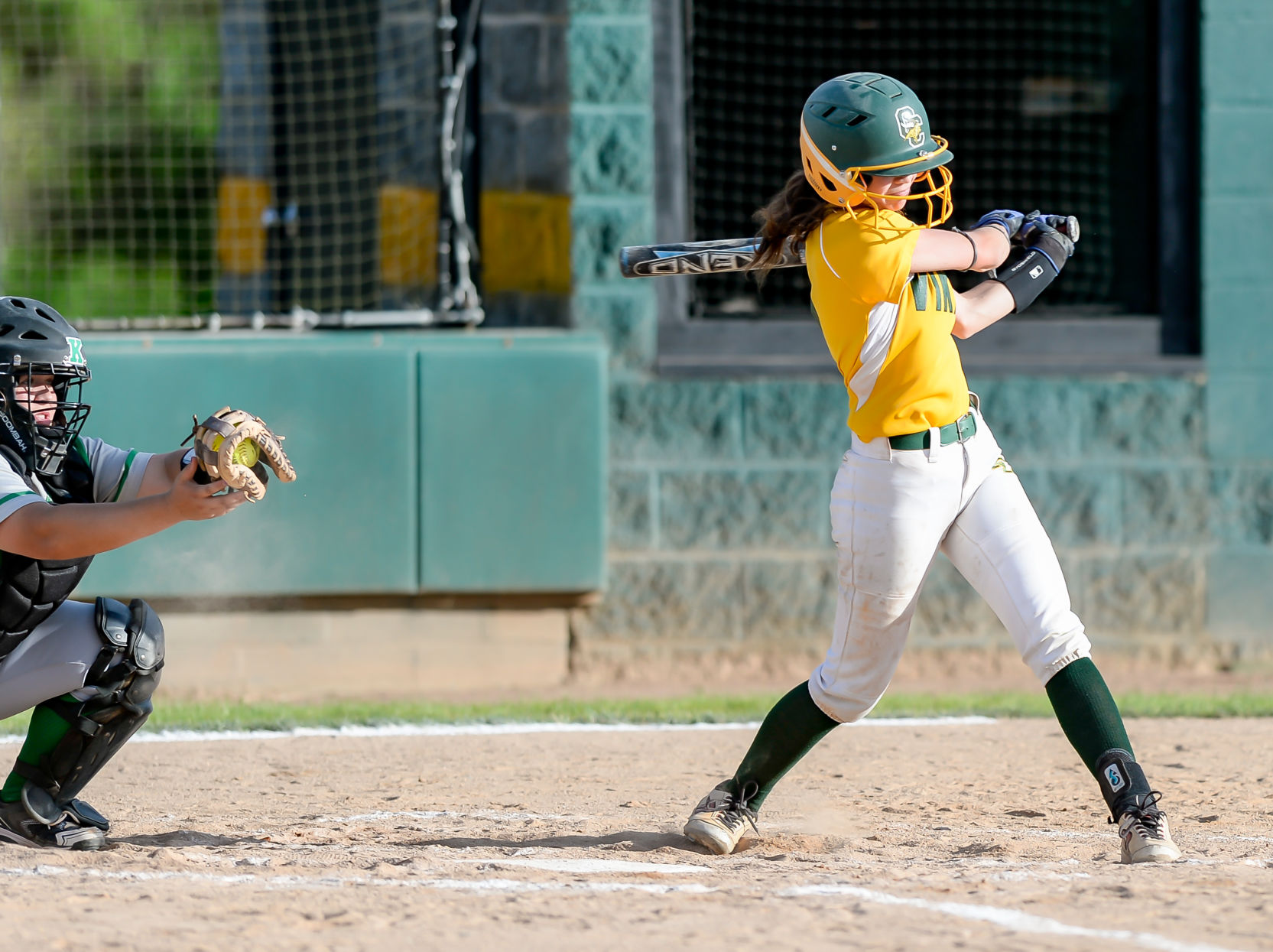 Friday night softball action